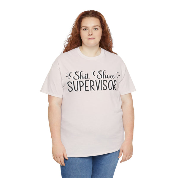 Sh*t Show Supervisor Plus Size Women Heavy Cotton Tee