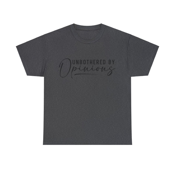 "Unbothered By Opinions" Plus Size Women Heavy Cotton Tee