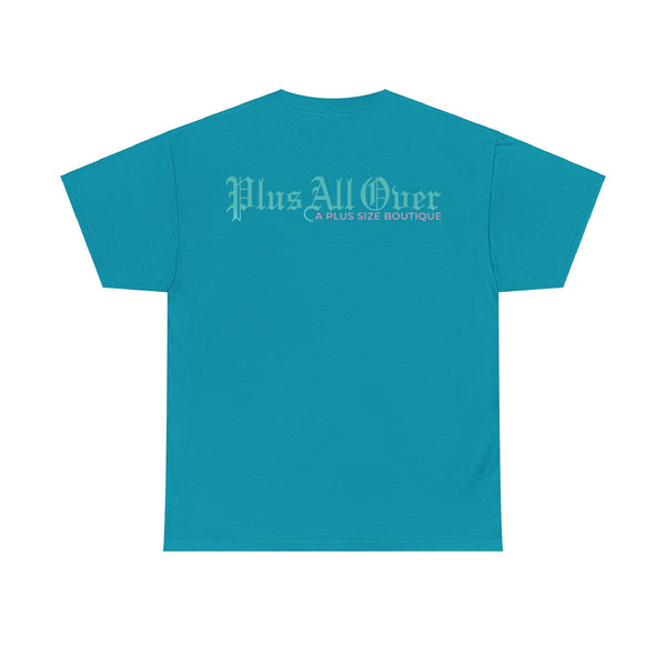 "Plus All Over" Plus Size Women Heavy Cotton Tee T-shirt