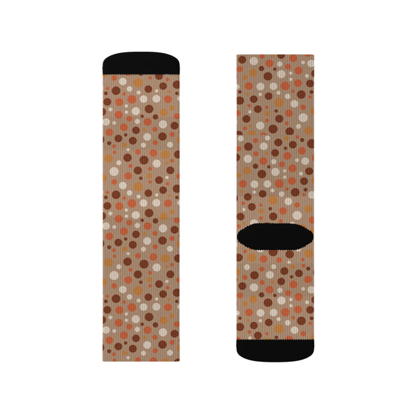 Warm Polka Dots Sublimation Woman Socks