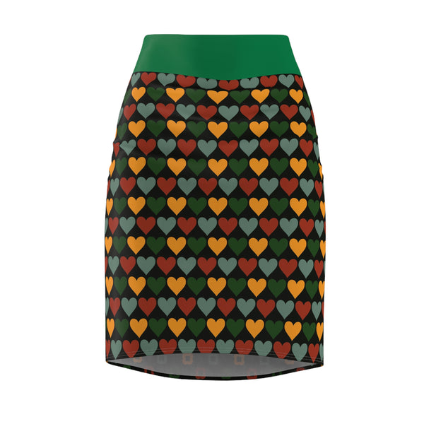 Hearts Women's Pencil Skirt