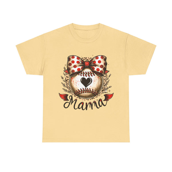 "Baseball Mama" Plus Size Women Heavy Cotton Tee T-Shirt