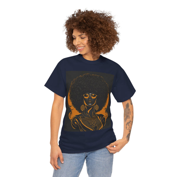 "Black Women" Woman Crewneck T-Shirt: Focus on the Good - Unisex Heavy Cotton Tee