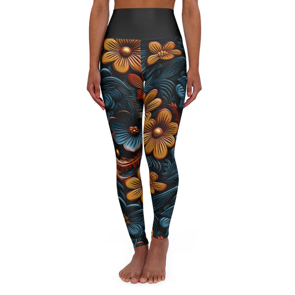 Flowers High Waisted Yoga Leggings