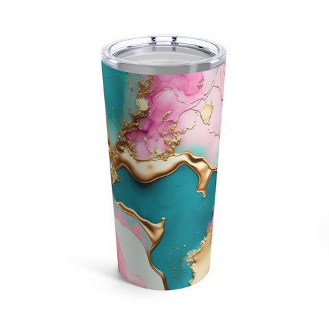 Gold Marble Tumbler 20oz Cup