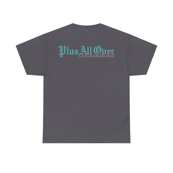 "Plus All Over" Plus Size Women Heavy Cotton Tee T-shirt