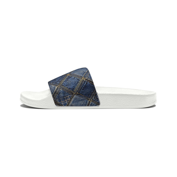Denim Women's PU Slide Sandals