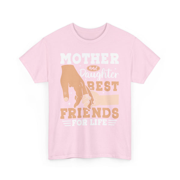 "Mom & Daughter Best Friends" Plus Size Women Heavy Cotton Tee T-Shirt