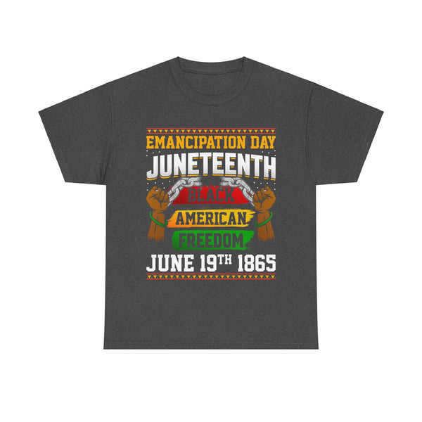 Emancipation Juneteenth Plus Size Woman Heavy Cotton Tee
