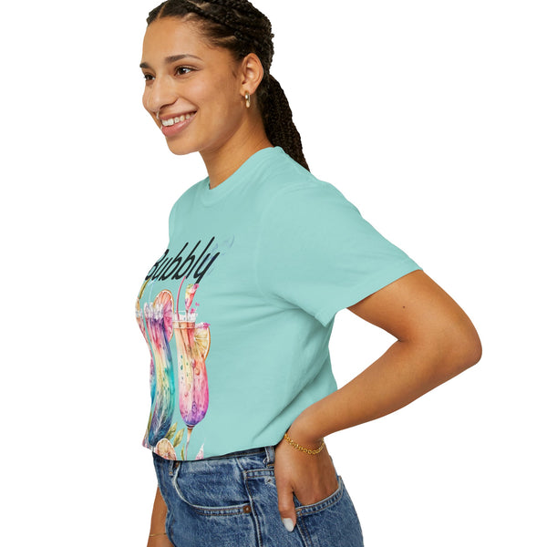 Bubbly Plus Size Woman Garment-Dyed T-shirt