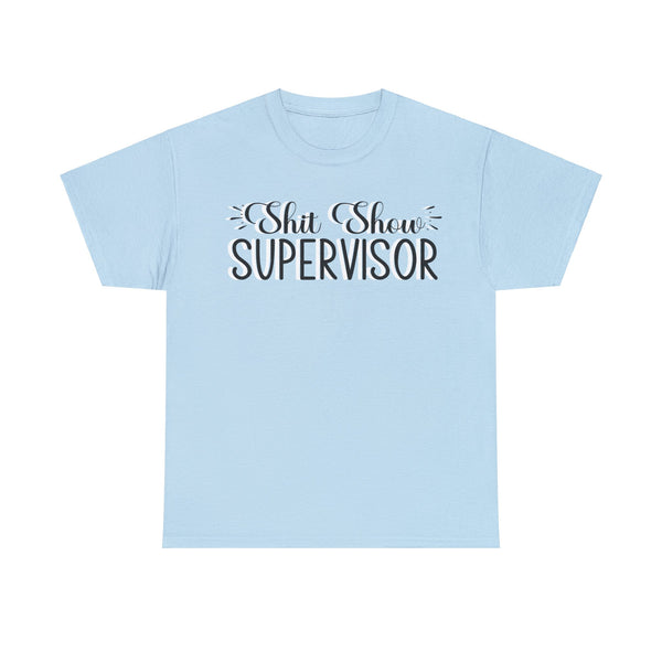 Sh*t Show Supervisor Plus Size Women Heavy Cotton Tee