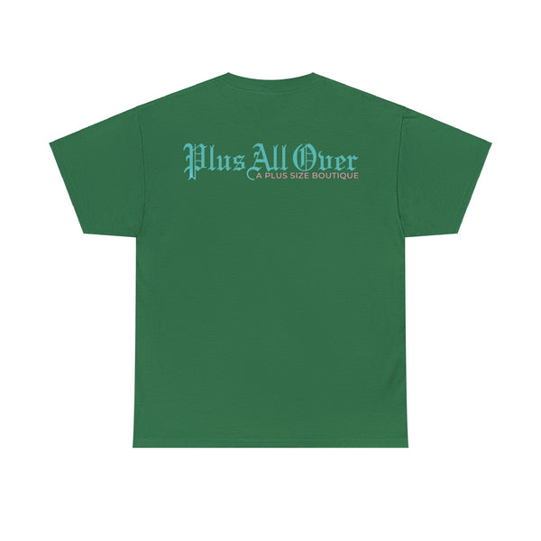 "Plus All Over" Plus Size Women Heavy Cotton Tee T-shirt