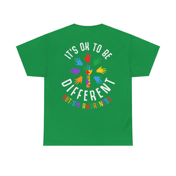 Autism Awareness "Be Kind" Plus Size Women Heavy Cotton Tee