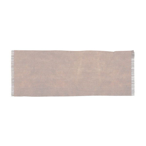 Faux Light Brown Leather Light Woman Scarf