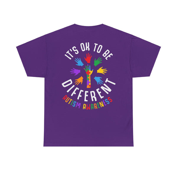 Autism Awareness "Be Kind" Plus Size Women Heavy Cotton Tee