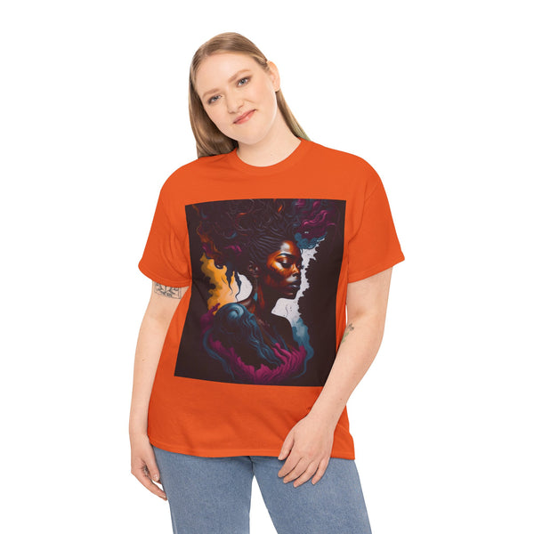 "Black Women" Woman Crewneck T-Shirt: Focus on the Good - Unisex Heavy Cotton Tee