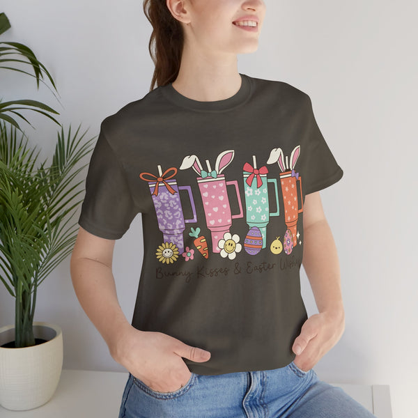 Happy Easter Plus Size Woman Jersey Short Sleeve Tee T-Shirt