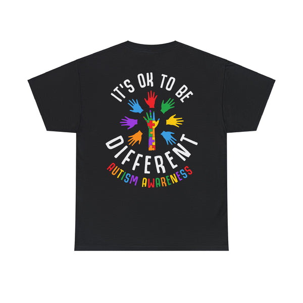 Autism Awareness "Be Kind" Plus Size Women Heavy Cotton Tee