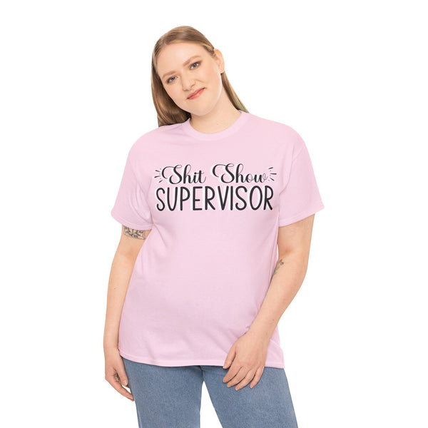 Sh*t Show Supervisor Plus Size Women Heavy Cotton Tee