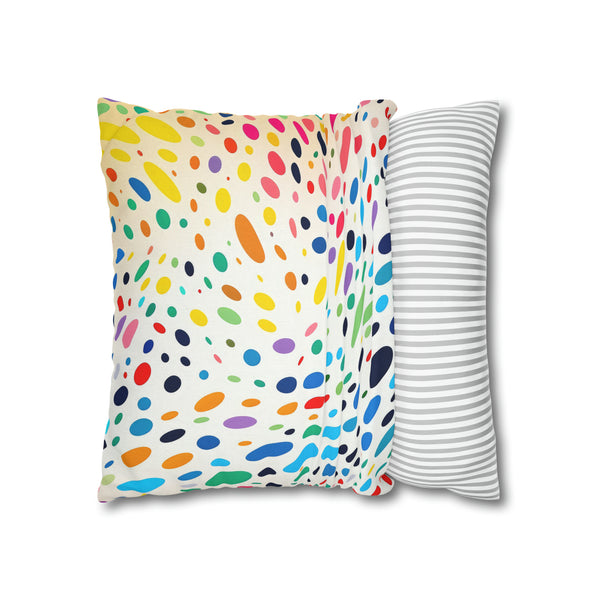 Spawn Polka Dots Spun Polyester Square Pillowcase