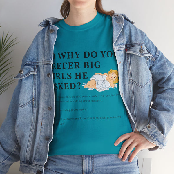 Why Big Girls Plus Size Women Heavy Cotton Tee