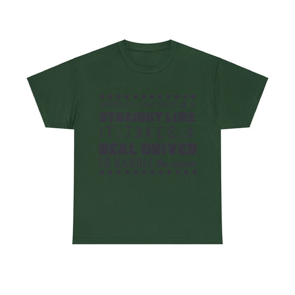 Anyone can Drive, Not handle Curves Plus Size Women Heavy Cotton Tee