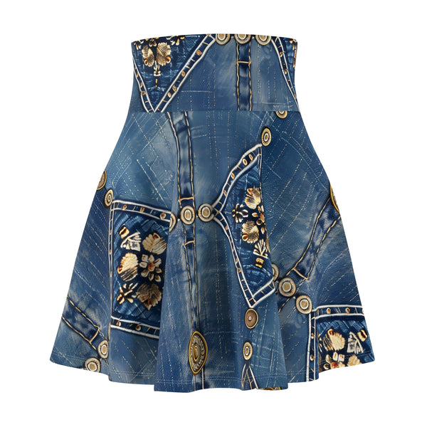 Denim Women's Skater Skirt