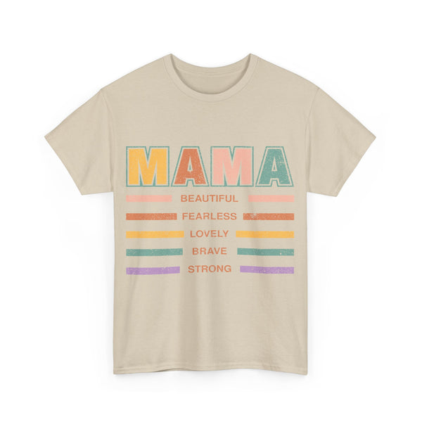 "Mama is Beautiful" Plus Size Women Heavy Cotton Tee T-Shirt