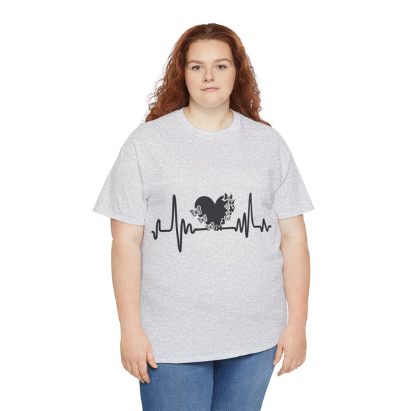 Love is Life Line Plus Size Women Heavy Cotton Tee