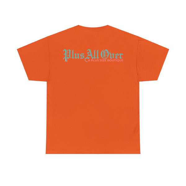 "Plus All Over" Plus Size Women Heavy Cotton Tee T-shirt