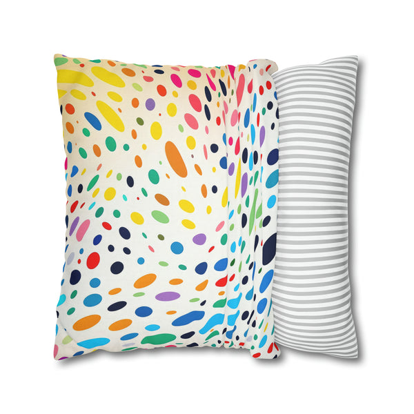 Spawn Polka Dots Spun Polyester Square Pillowcase