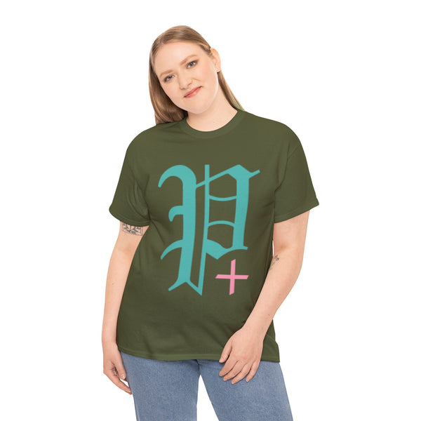 "Plus All Over" Plus Size Women Heavy Cotton Tee T-shirt