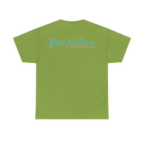"Plus All Over" Plus Size Women Heavy Cotton Tee T-shirt