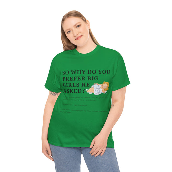Why Big Girls Plus Size Women Heavy Cotton Tee
