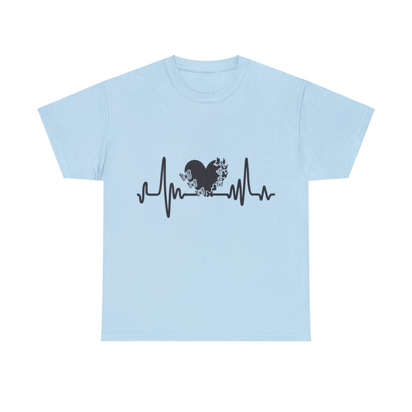 Love is Life Line Plus Size Women Heavy Cotton Tee