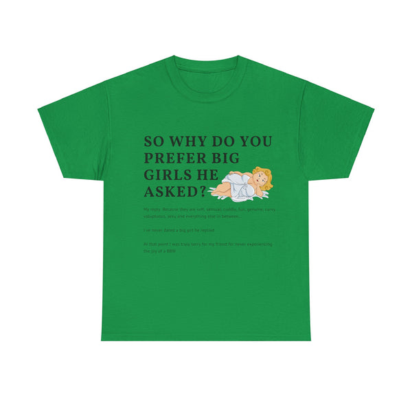 Why Big Girls Plus Size Women Heavy Cotton Tee