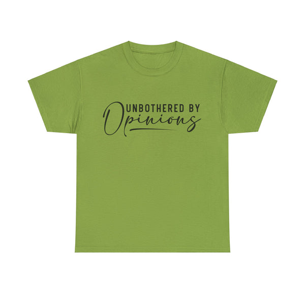 "Unbothered By Opinions" Plus Size Women Heavy Cotton Tee