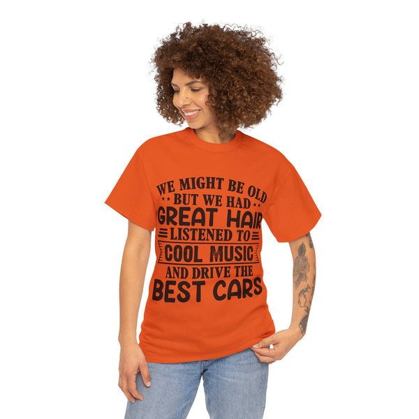 "We Might Be Old" of Empress Plus Size Women Heavy Cotton Tee