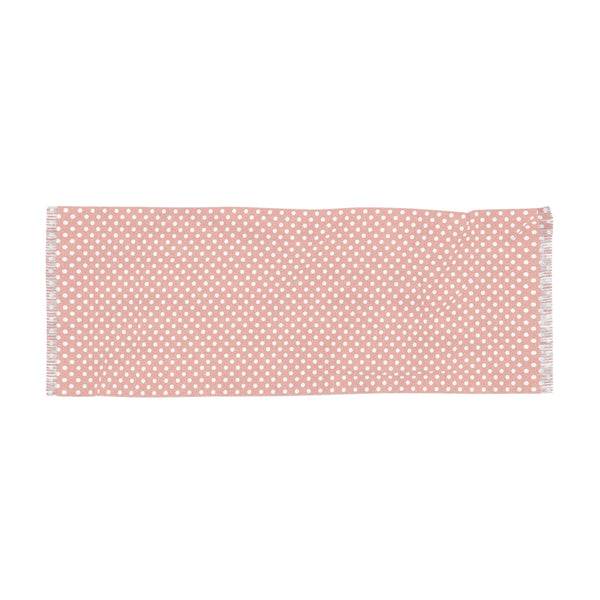 Orange Polka Dot Light Scarf