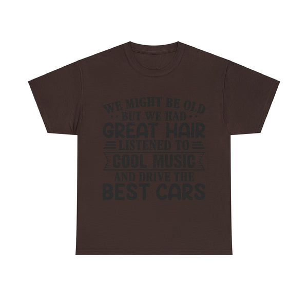 "We Might Be Old" of Empress Plus Size Women Heavy Cotton Tee