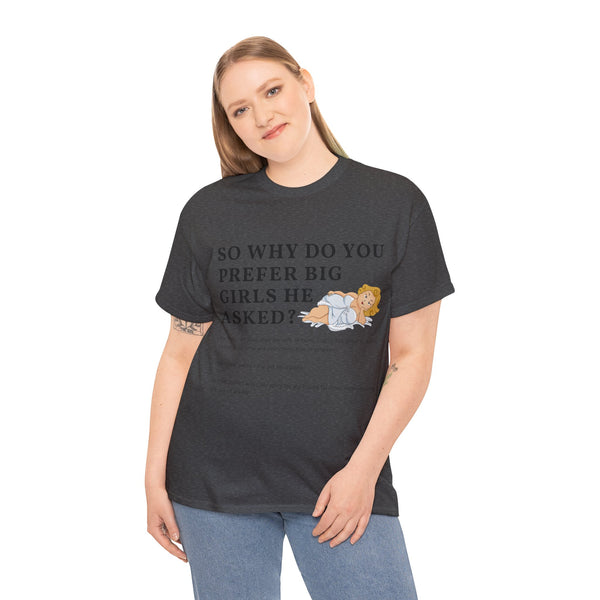 Why Big Girls Plus Size Women Heavy Cotton Tee