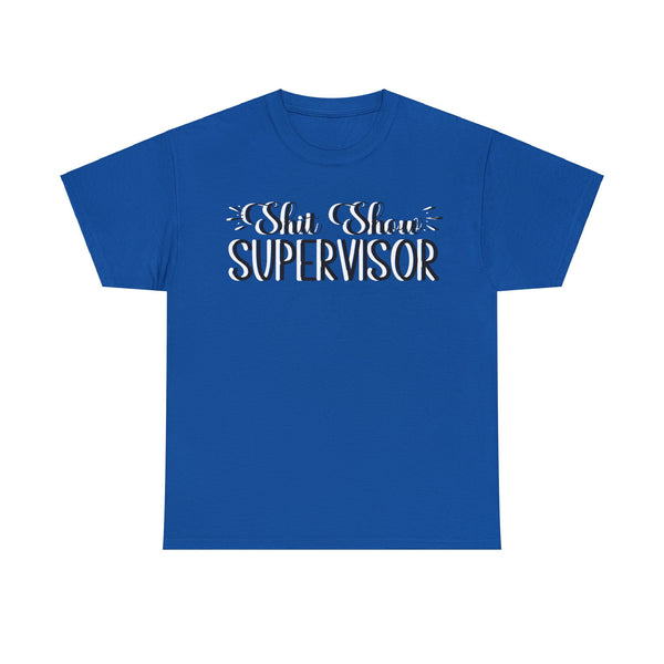 Sh*t Show Supervisor Plus Size Women Heavy Cotton Tee