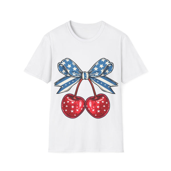 4th of July Woman  Softstyle T-Shirt Tee