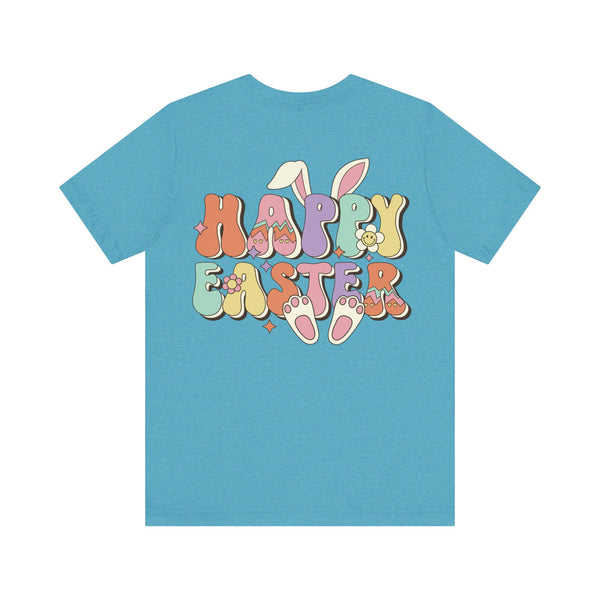 Happy Easter Plus Size Woman Jersey Short Sleeve Tee T-Shirt