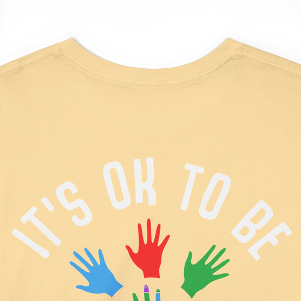 Autism Awareness "Be Kind" Plus Size Women Heavy Cotton Tee