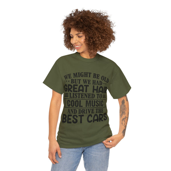 "We Might Be Old" of Empress Plus Size Women Heavy Cotton Tee
