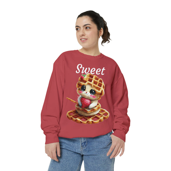 Sweet Unisex Garment-Dyed Sweatshirt