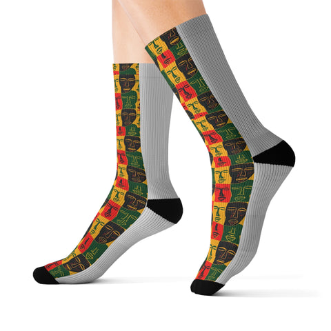 African American Black History Sublimation  Woman Socks