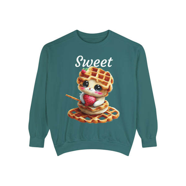 Sweet Unisex Garment-Dyed Sweatshirt