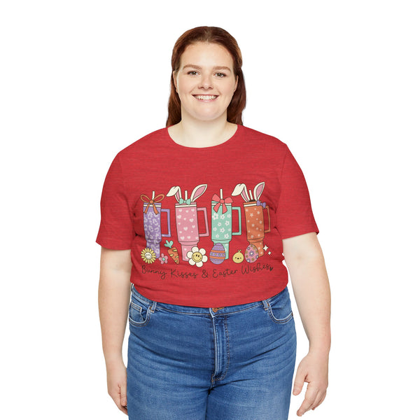 Happy Easter Plus Size Woman Jersey Short Sleeve Tee T-Shirt